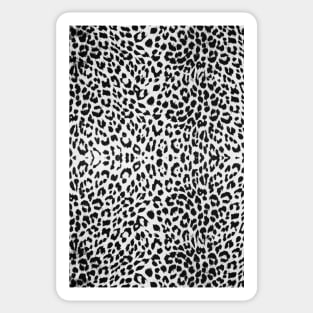 White Cheetah Print Sticker